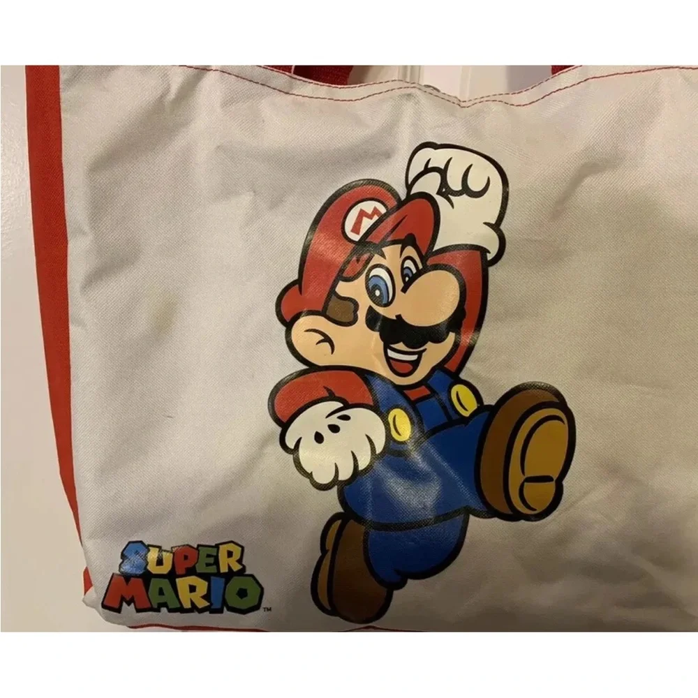 Super‎ Mario Tote Bag with Red Handles had controller gear